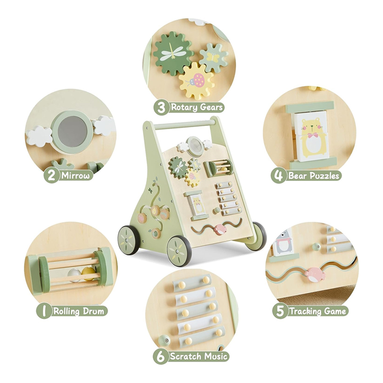 Push and Pull Wooden Activity Walker