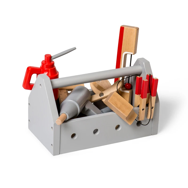 Simulation Play Wooden Toy Tool Workbench for Kids