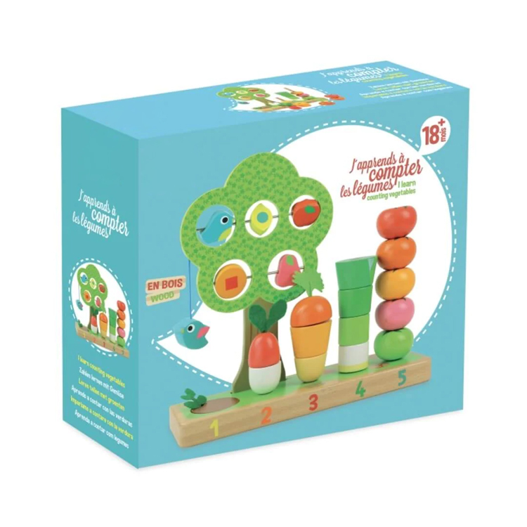 Wooden Vegetable Stacking Blocks Toy For Kids