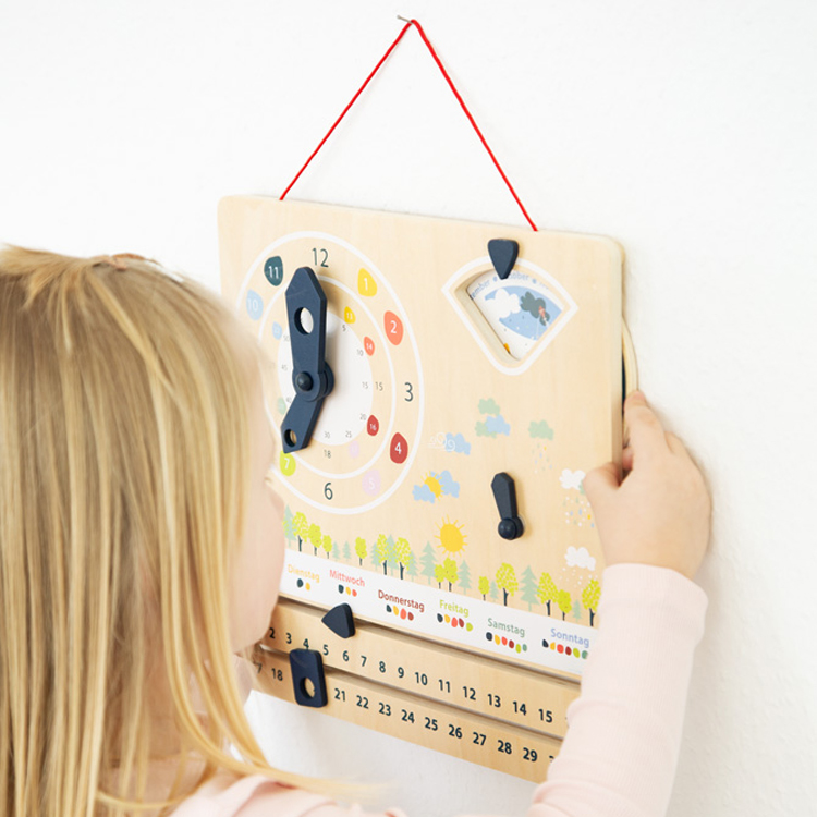 Educational Wooden All about Today Calendar Toy