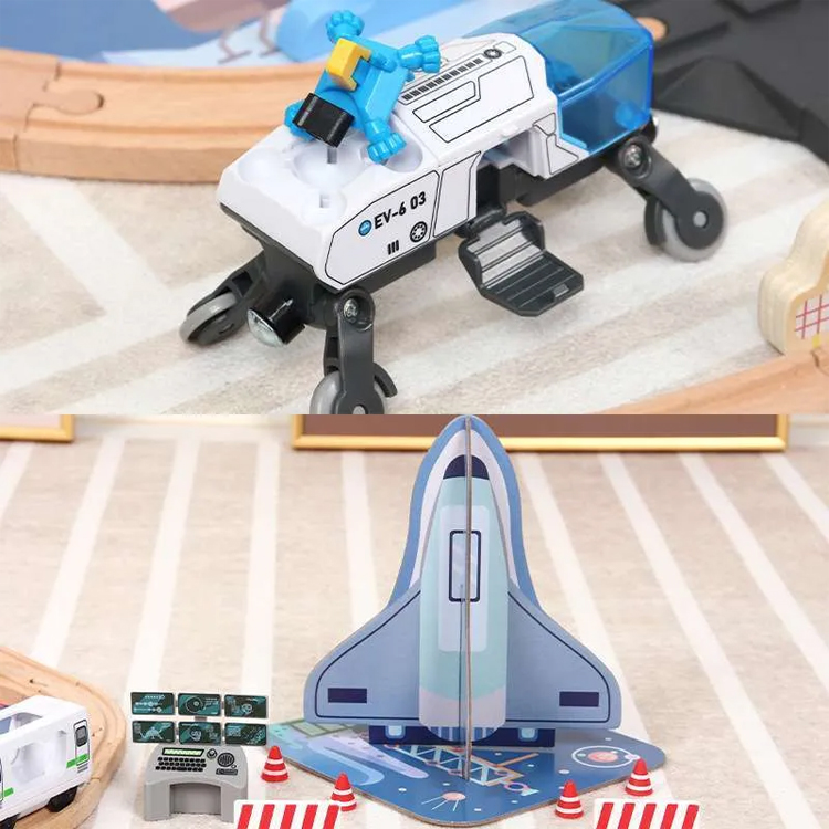 Classical Wooden Electric Toy Train